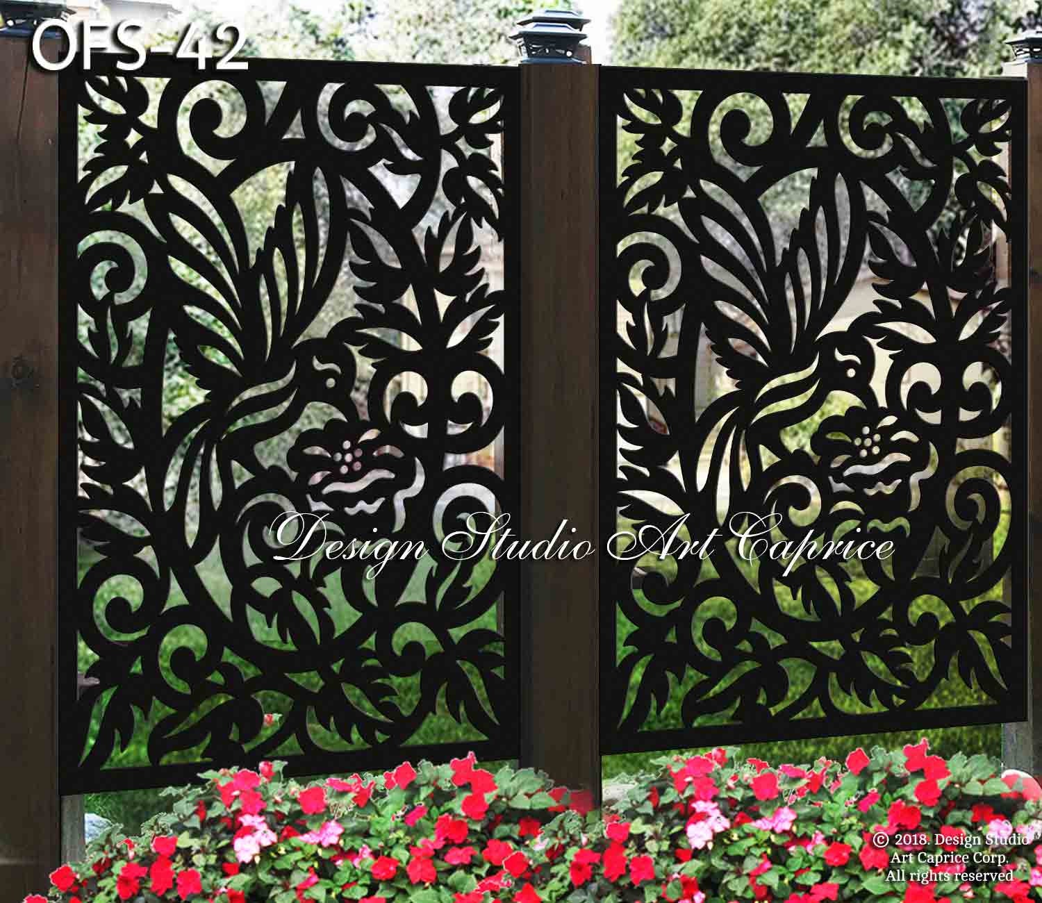 Metal Privacy Screen | Fence | Decorative Panel | Wall Art