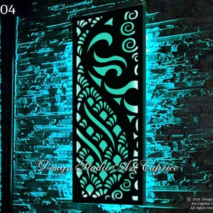 Metal Laser-Cut Screen | Light Box | Sculpture | Decor Light  | Wall Art | Home Illumination | Outdoor or Indoor (04)