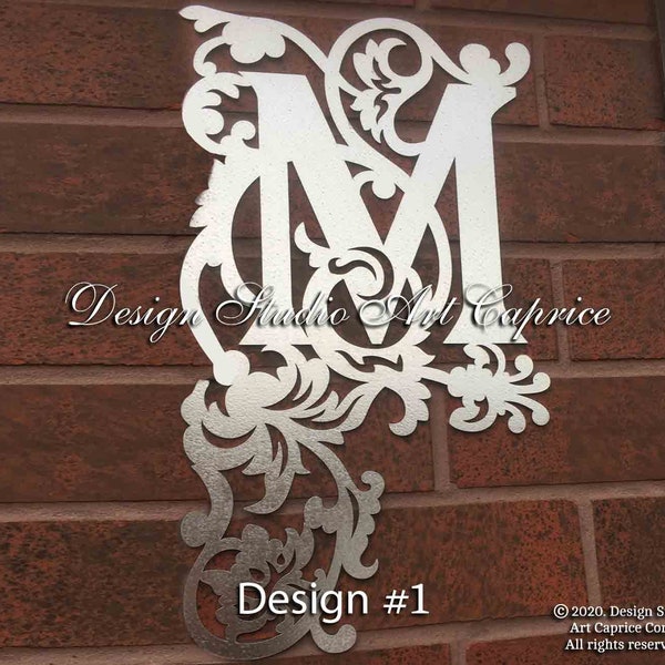 Metal Initial Sign Outdoor for Her Etsy