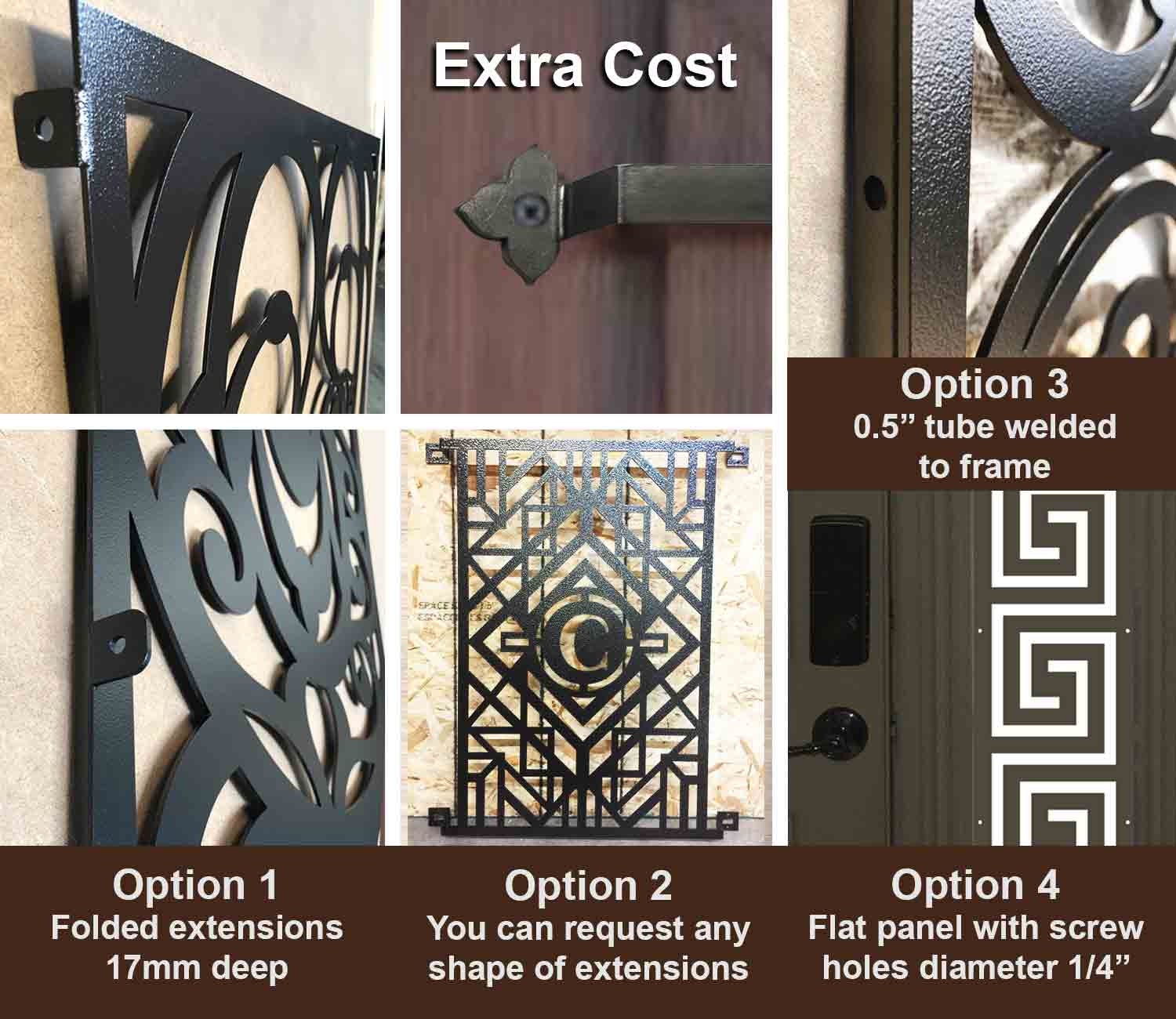 Entry Door Grill/french Doors Grill/ Security Window Metal Etsy