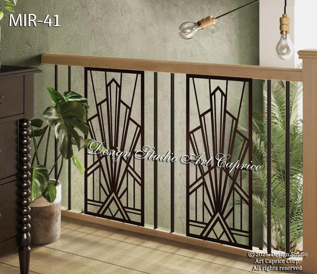 Art Deco / Modern Interior Railings / Decorative Laser Cut /panel ...