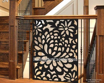 Modern Interior Railing / Panel Insert / Deck Panel / Custom Order | Outdoor or Indoor (34)