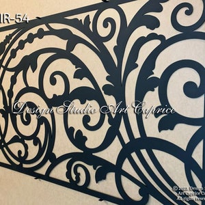 Modern  Railings / Panel Insert / Decorative Laser Cut Panel / Custom Order / Indoor  / Outdoor - MIR-54