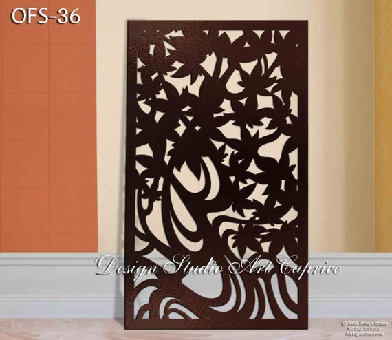 Metal Privacy Screen Fence Decorative Panel Wall Art