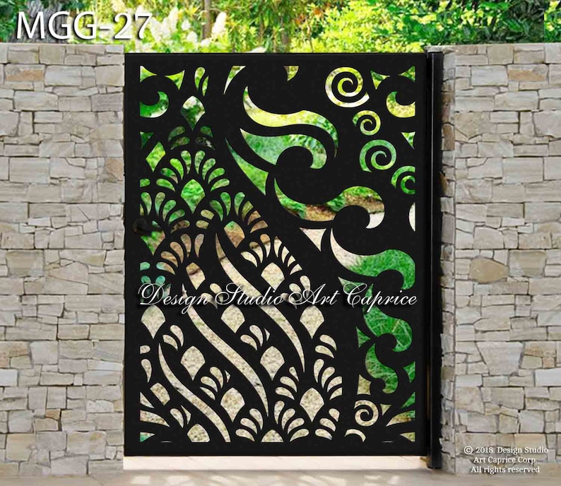 Custom Metal Entry Gate / Artistic & Unique Design / Made-to-order / Laser Cutting 27 image 1