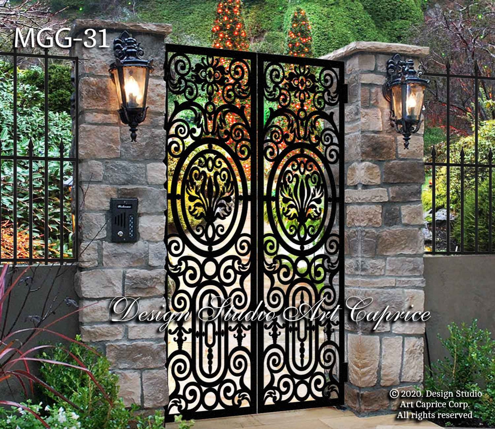Custom Entry Gate Inserts Custom Metal Entry Gate / Artistic & Unique Design / Made-to-order ...
