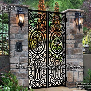 Custom Metal Entry Gate / Artistic & Unique Design / Made-to-order / Laser Cutting (31)