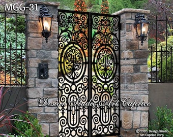 Custom Metal Entry Gate / Artistic & Unique Design / Made-to-order / Laser Cutting (31)