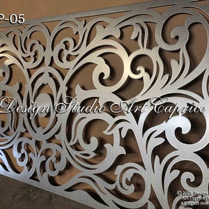 Metal Railing Panel | Balcony Insert | Deck Panel | Staircase Design | Privacy Screen | Fence | Custom Order | Outdoor or Indoor (05)