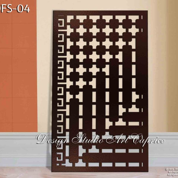 Metal Privacy Screen | Fence | Decorative Panel | Wall Art | Outdoor or Indoor (04)