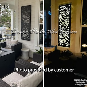 Metal Laser-Cut Screen | Light Box | Sculpture | Decor Light  | Wall Art | Home Illumination | Outdoor or Indoor (16)