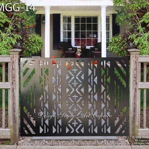 Custom Metal Entry Gate / Artistic & Unique Design / Made-to-order / Laser Cutting (14)