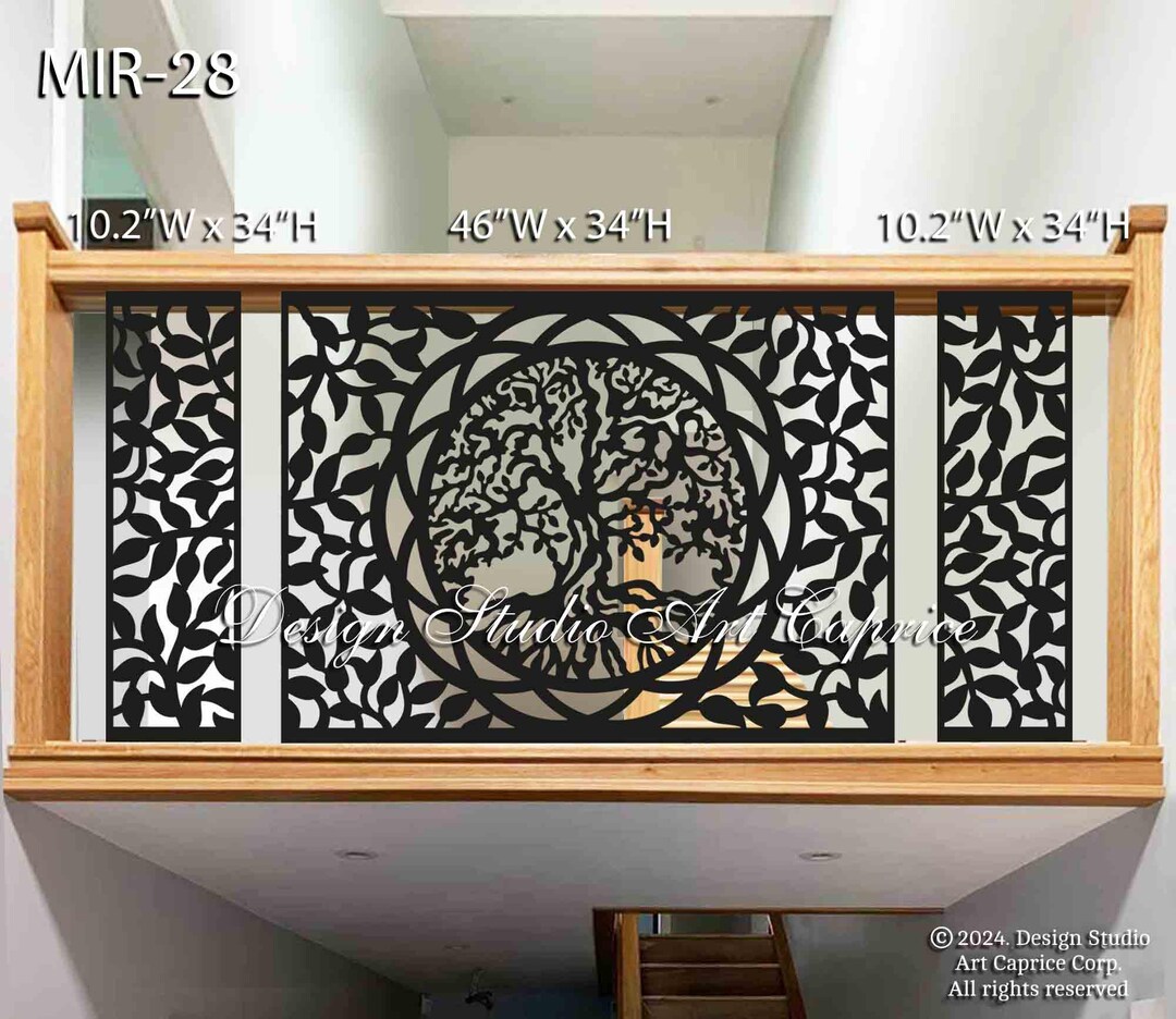 Tree of Life / Leaves / Decorative Metal Panel Insert /modern Interior ...