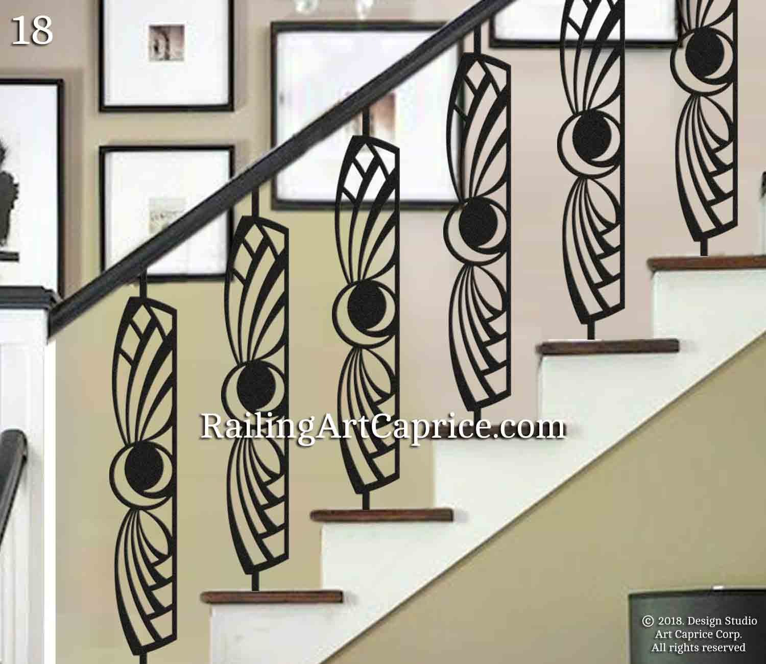 Modern House Customized Iron Stair Railing Design - China Railing