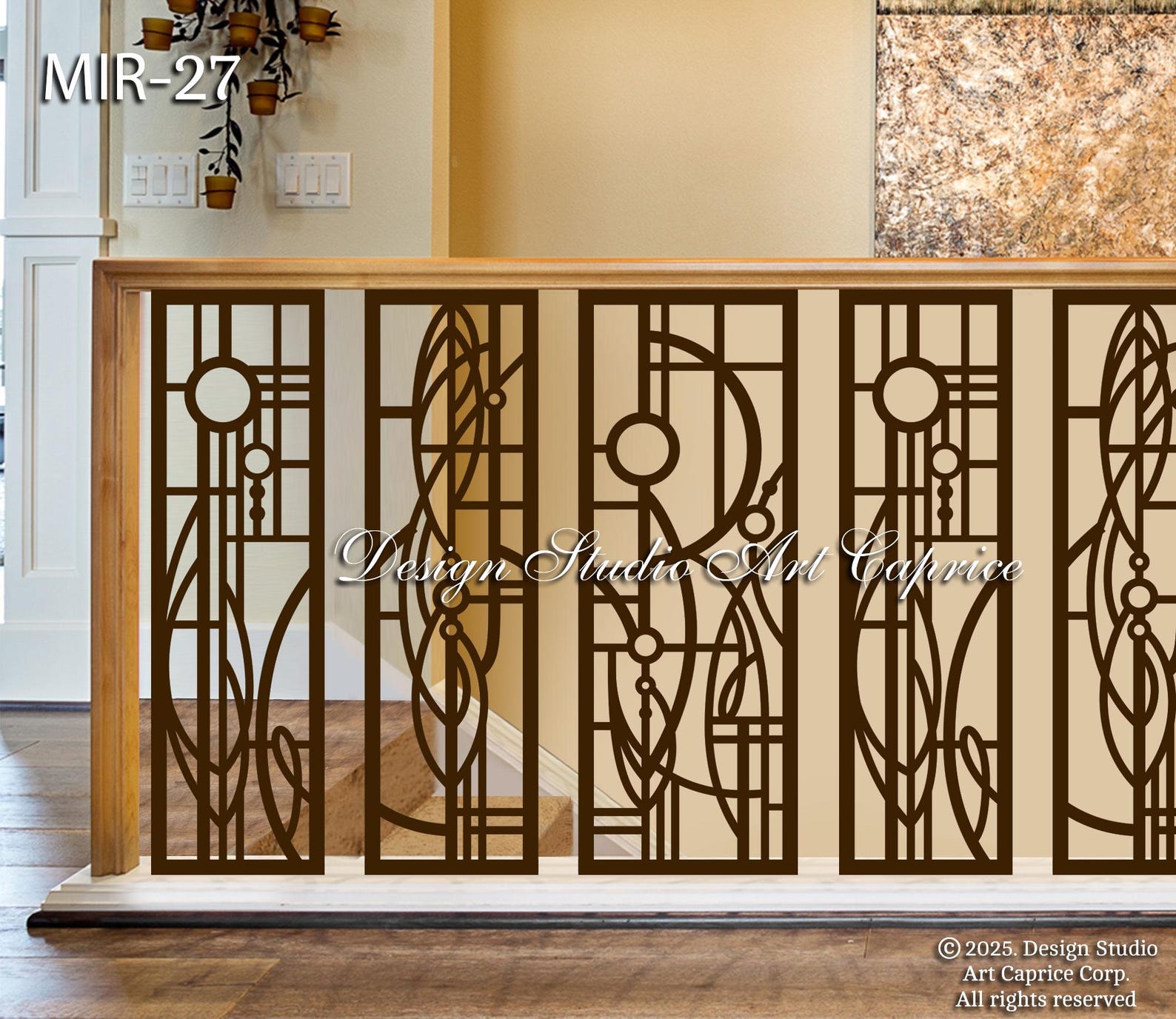 Abstract Modern Triptych/ Modern Interior Railings /decorative Laser ...