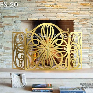 Fireplace Screens | Mild Steel and Laser Cut Metal Art | FS-20