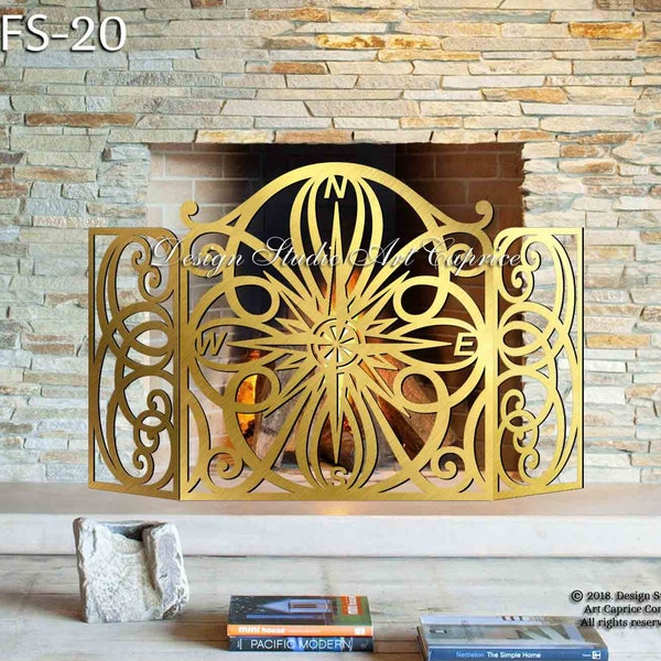 Fireplace Screens | Mild Steel and Laser Cut Metal Art | FS-20