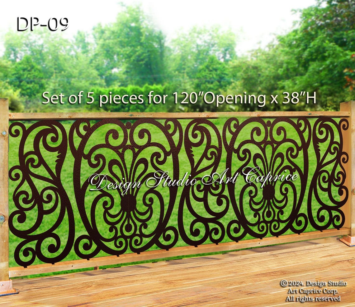 Balcony Panel Insert | Metal Railing Panel |deck Panel | Privacy Screen ...