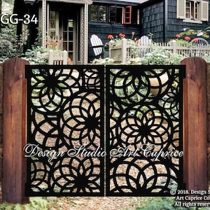 Custom Metal Entry Gate / Artistic & Unique Design / Made-to-order / Laser Cutting (34)