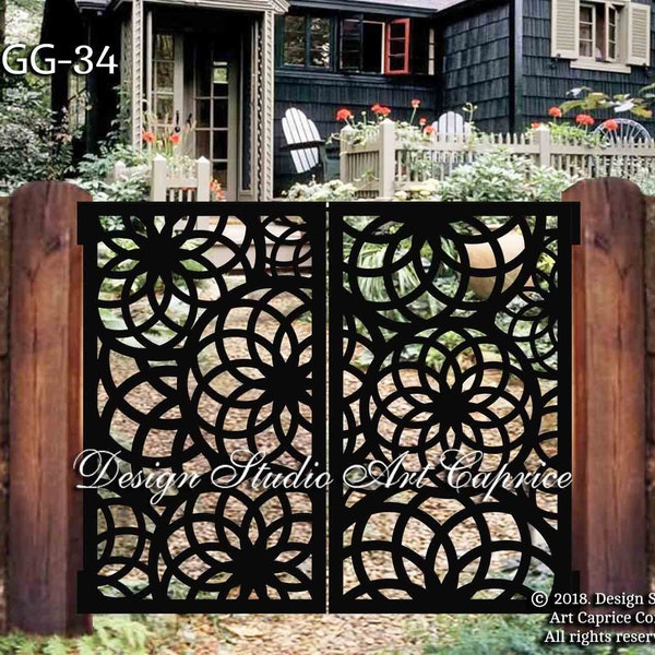 Custom Metal Entry Gate / Artistic & Unique Design / Made-to-order / Laser Cutting (34)