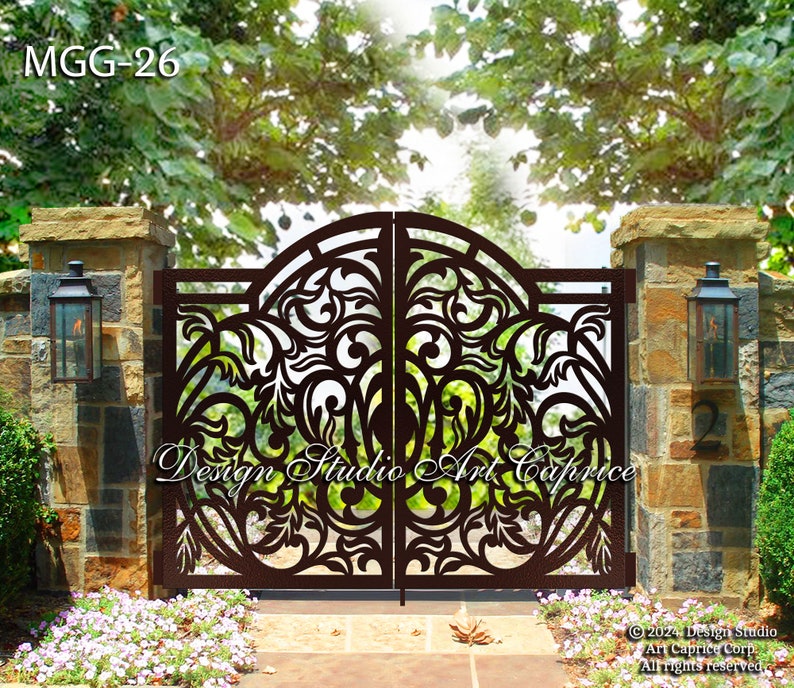 Custom Metal Entry Gate / Artistic & Unique Design / Made-to-order ...