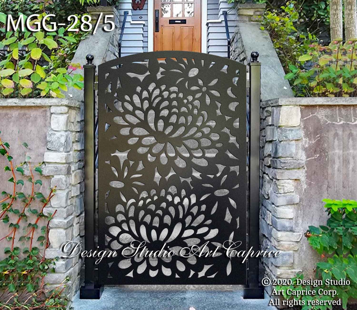 Metal Garden Gate Pedestrian Walk Thru Entry Gate Metal Art