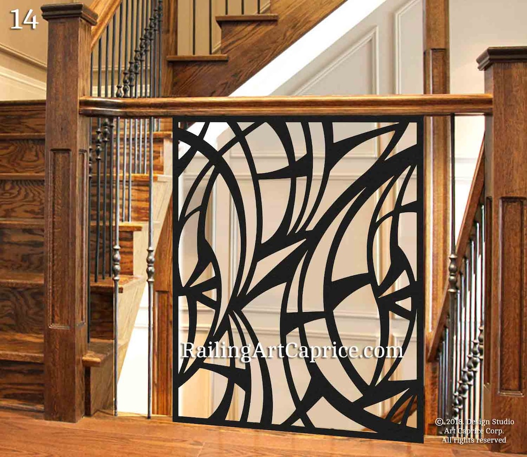 Modern Interior Railings/ Staircase Decorative Panel Inserts/ Metal Balusters/metal Pickets