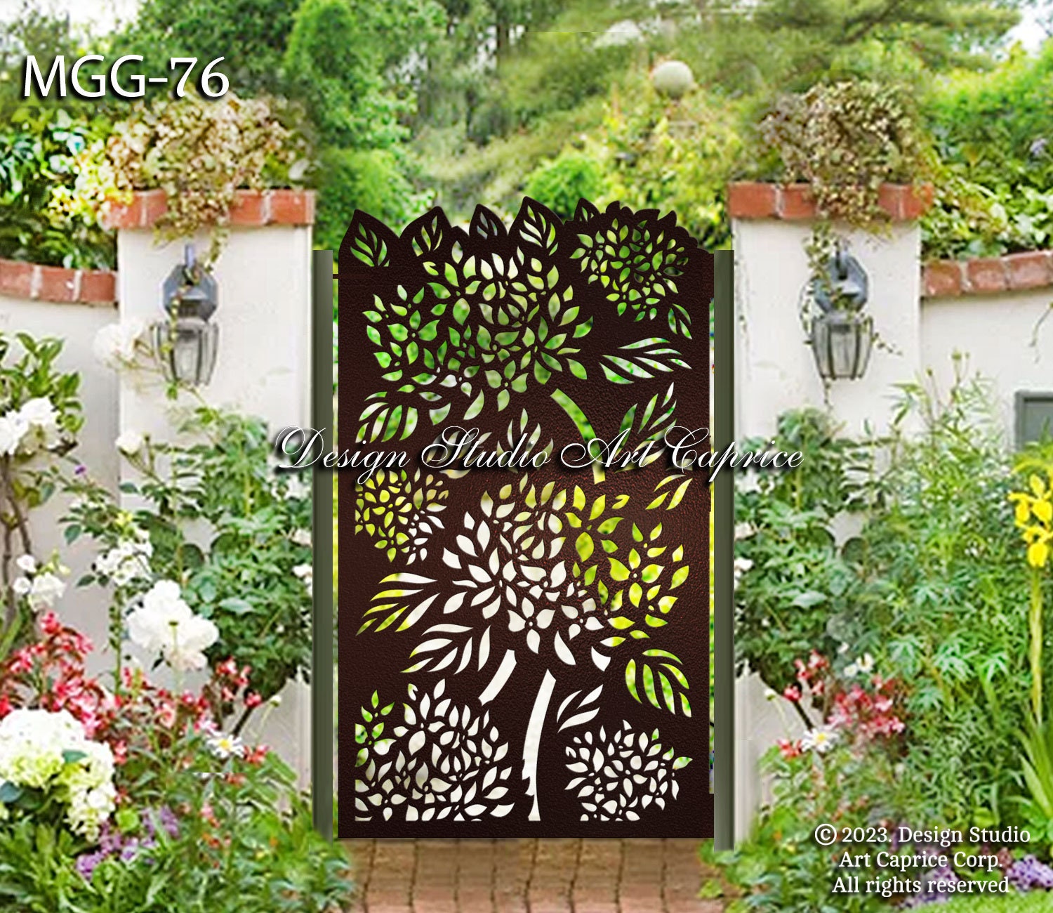 Custom Metal Entry Gate / Artistic & Unique Design / Made-to-order / Laser Cutting (76)