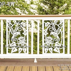 Metal Railing Panel | Balcony Insert | Deck Panel | Staircase Design | Privacy Screen | Fence | Custom Order | Outdoor or Indoor (07)