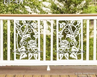 Metal Railing Panel | Balcony Insert | Deck Panel | Staircase Design | Privacy Screen | Fence | Custom Order | Outdoor or Indoor (07)