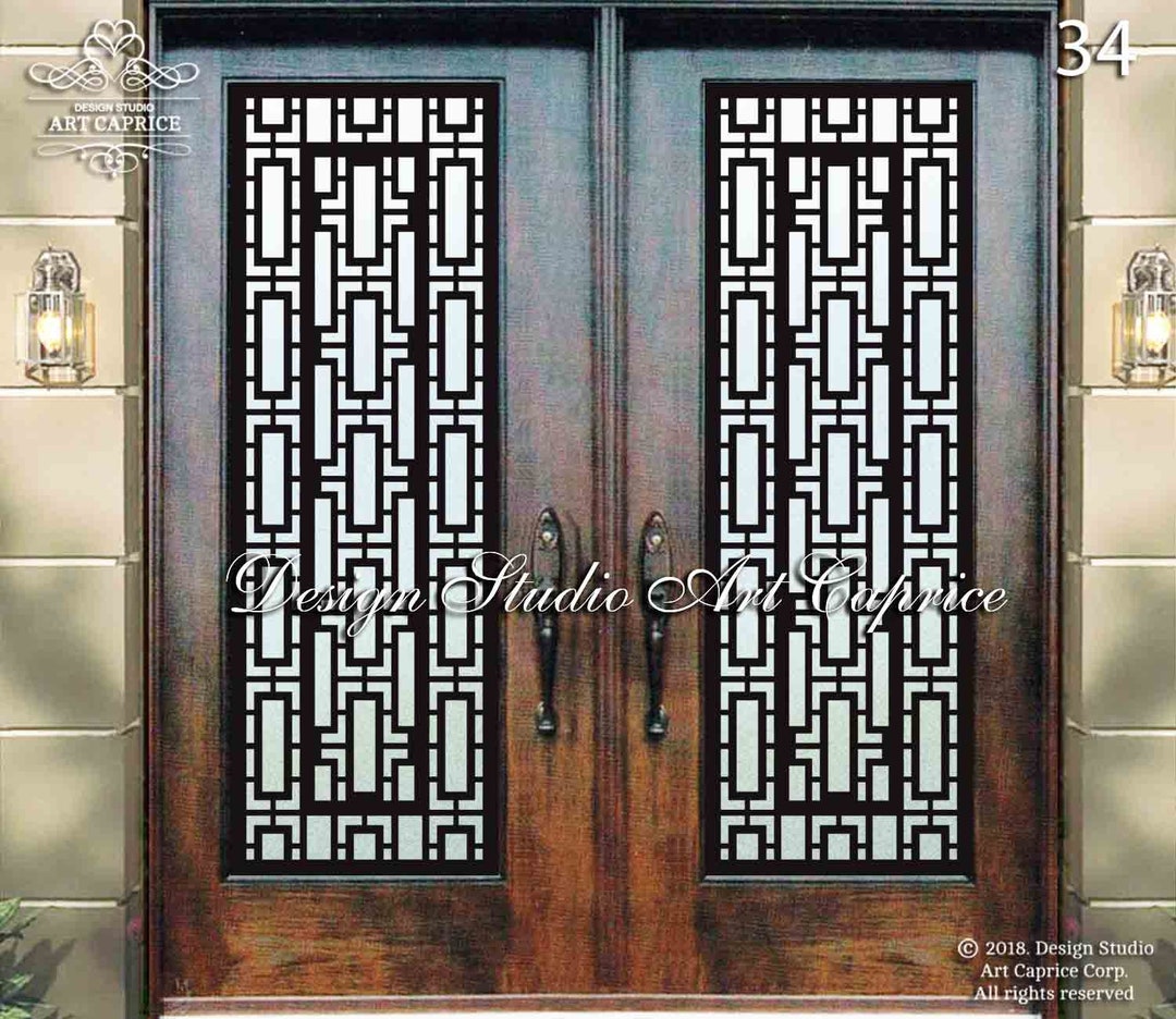 Entry Door Grill/french Doors Grill/ Security Window Metal Grill/decorative Laser Cut Metal