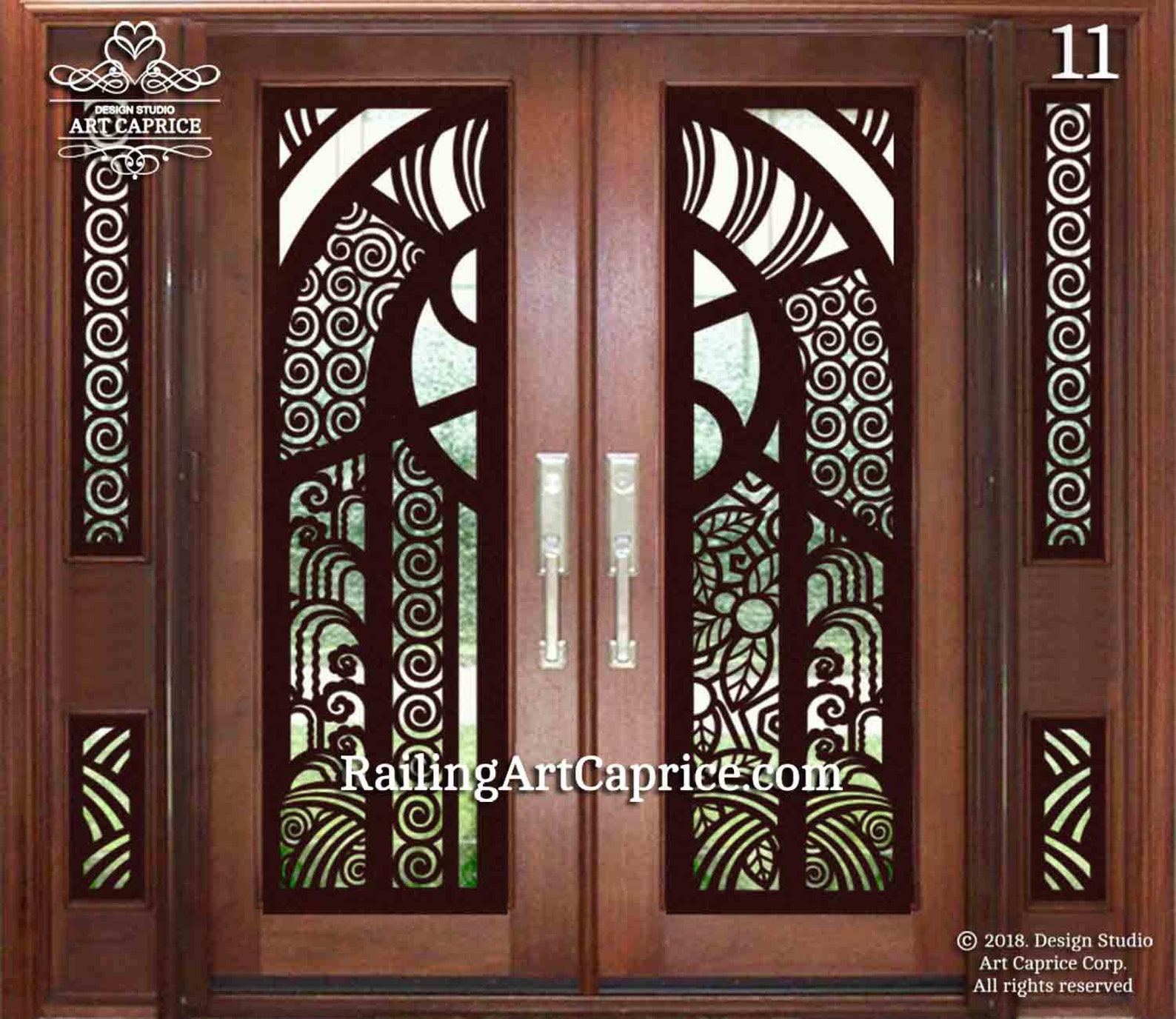 Entry Door Grill/french Doors Grill/ Security Window Metal Etsy Canada