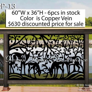 Metal Railing Panel | Balcony Insert | Deck Panel | Staircase Design | Privacy Screen | Fence | Custom Order | Outdoor or Indoor (13)