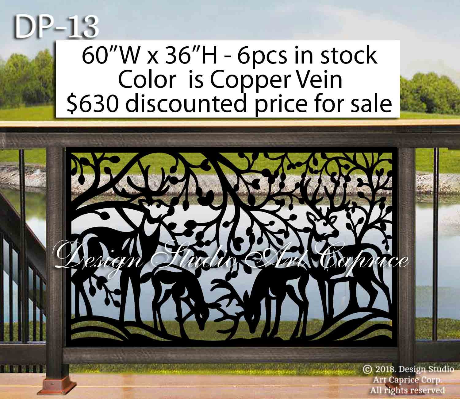 Metal Railing Panel Balcony Insert Deck Panel Staircase - Etsy