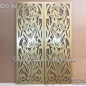 Entry Door Grill/French Doors Grill/ Security Window Metal Grill/Decorative Laser Cut Metal Panels/Custom  Designed/Outdoor or Indoor (16)