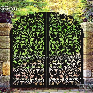 Custom Metal Entry Gate / Artistic & Unique Design / Made-to-order / Laser Cutting (46)