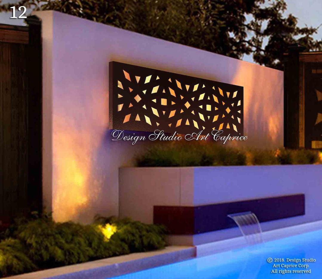 Metal Laser-cut Screen Light Box Sculpture Decor Light Wall Art Home