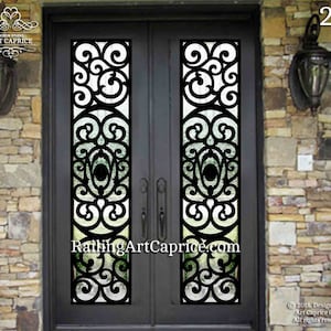 Entry Door Grill/French Doors Grill/ Security Window Metal Grill/Decorative Laser Cut Metal Panels/Custom  Designed/Outdoor or Indoor (22)