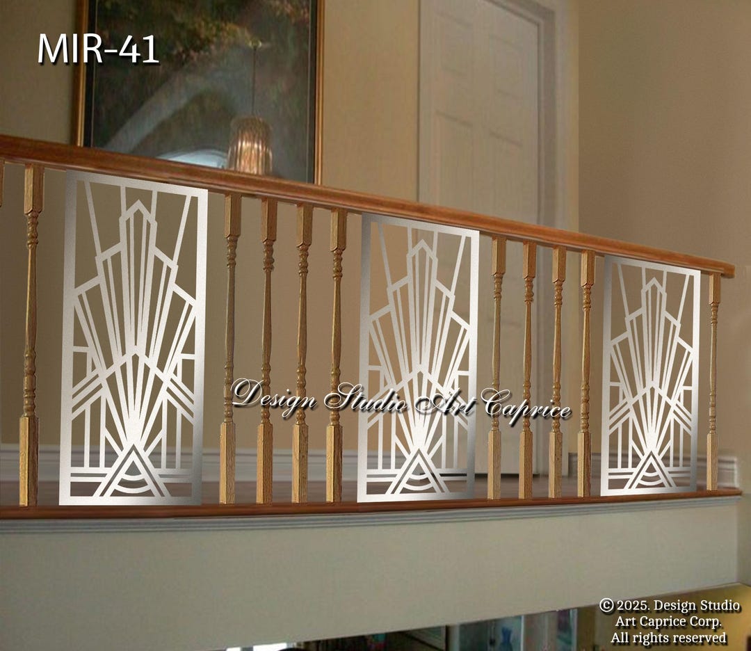 Art Deco / Modern Interior Railings / Decorative Laser Cut /panel ...
