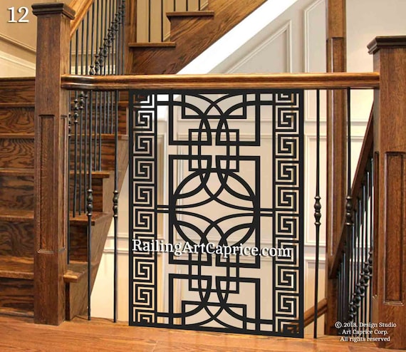 Modern Interior Railings Staircase Decorative Panel Inserts Metal Balusters Metal Pickets Custom Made Outdoor Or Indoor 12
