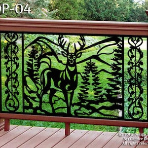 Metal Railing Panel | Balcony Insert | Deck Panel | Staircase Design | Privacy Screen | Fence | Custom Order | Outdoor or Indoor  (04)