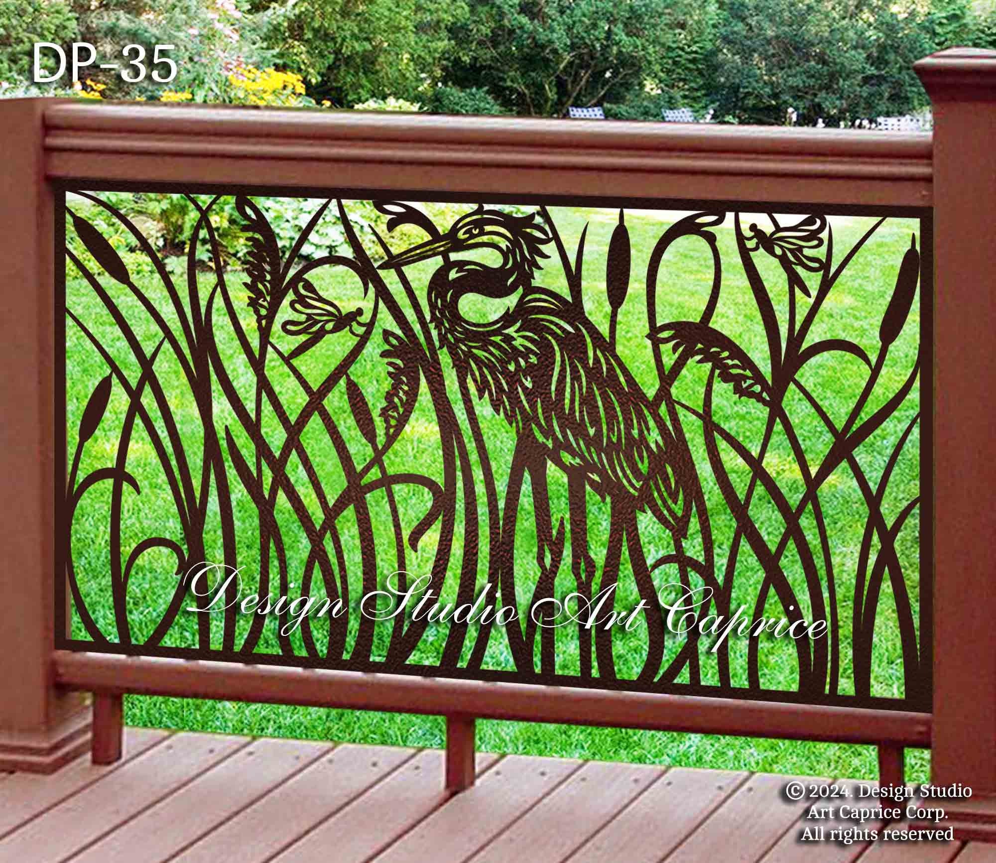 Metal Panel Design Railing Metal Railing Panel / Deck Railing / Stair Railing / Custom Order ...