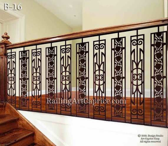 Modern Interior Railings Staircase Decorative Panel Inserts Metal Balusters Metal Pickets Custom Made Outdoor Or Indoor 16
