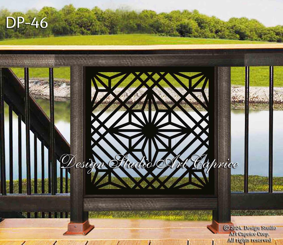 Balcony Panel Insert | Metal Railing Panel |deck Panel | Privacy Screen ...