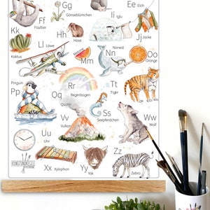 Letter poster with animals | ABC posters for kids | Picture for enrollment | Animal Alphabet by kunstundkegel