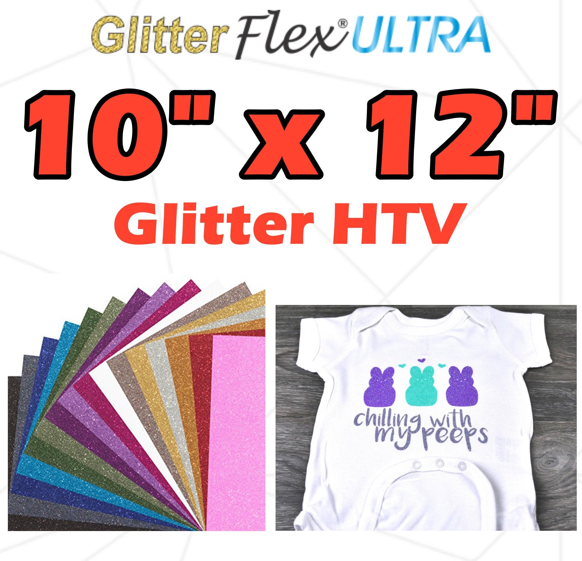 GLITTERFLEX ULTRA MAJESTIC PURPLE GLITTER HTV 20 - Direct Vinyl