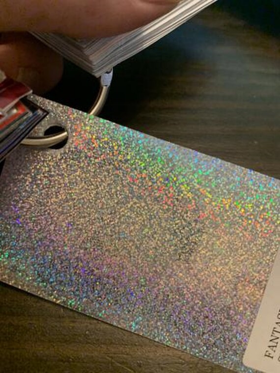 Holographic Vinyl Permanent Adhesive Rainbow Chrome Oilslick Works