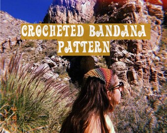 Bandana Head Scarf Crochet Pattern