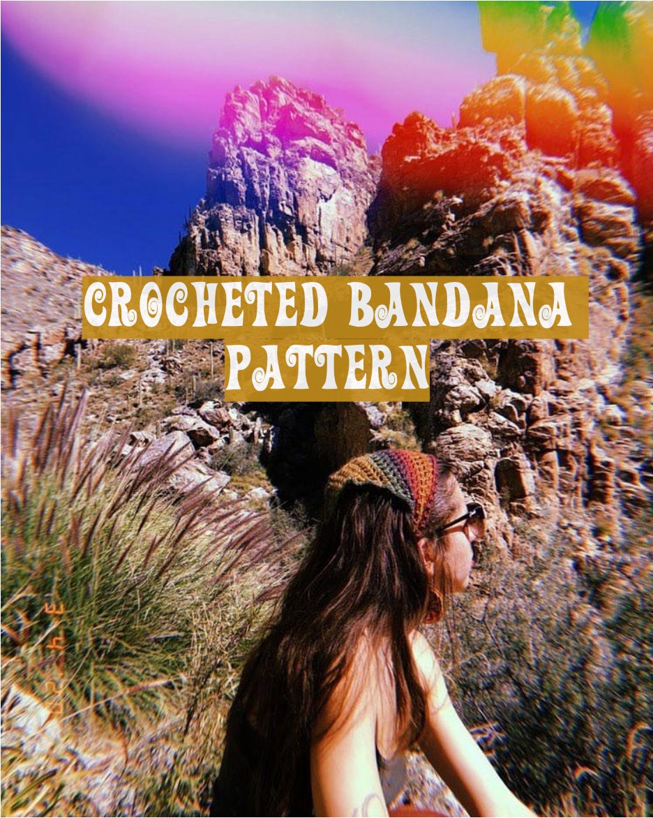 30 Head Scarf Crochet Patterns for Bandanas, Kerchiefs, and Stylish Wraps 21 Bandana Head Scarf Crochet Pattern