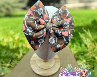 Football Headband | Football Season | Fabric Headband | Adjustable Headband | Infant Headband | Girls Accessories | Big Bows | Fall |
